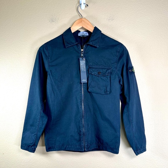 NWT Stone Island Junior Kids Black Cotton Jacket Size 12Y - Picture 6 of 16